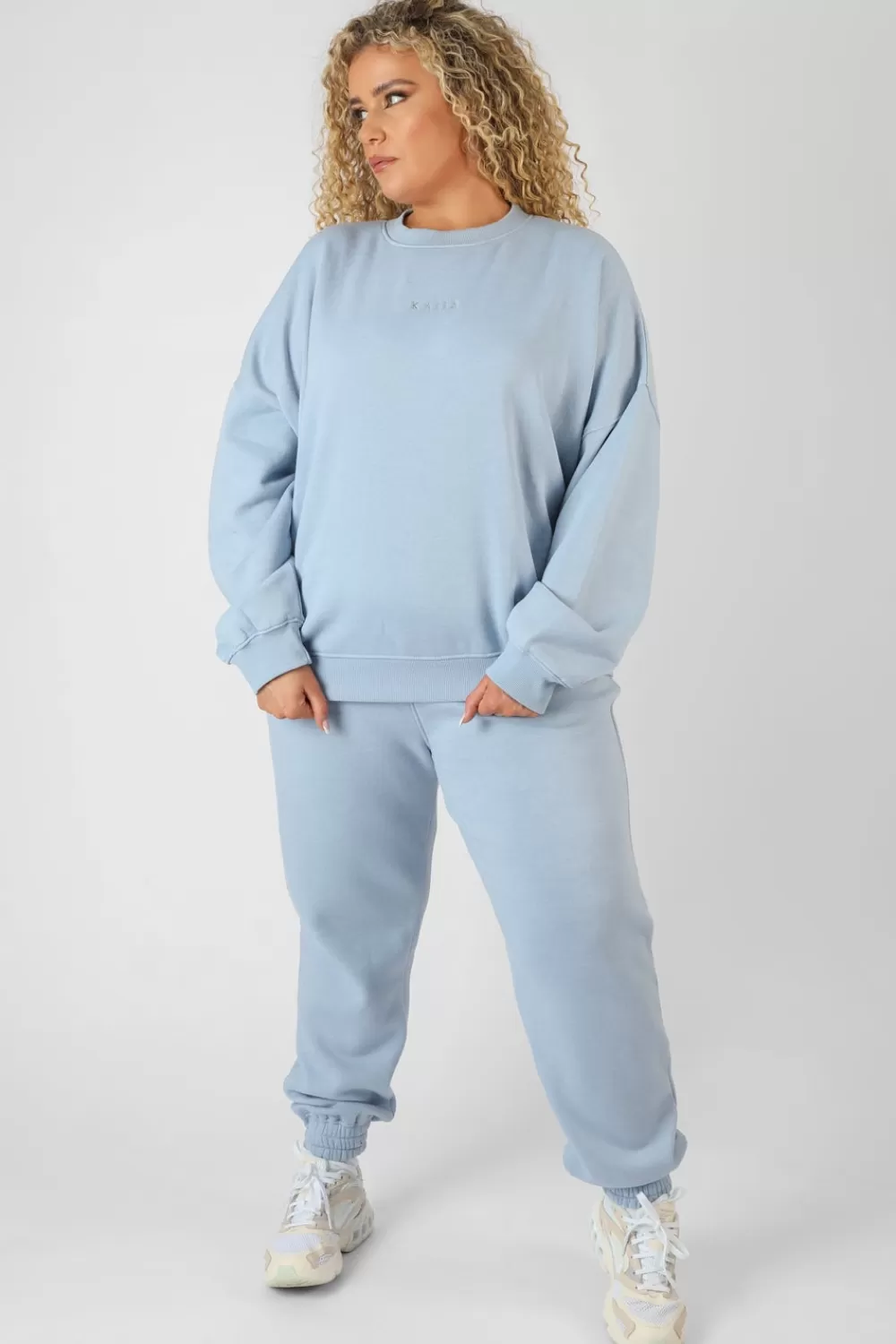 Store Public Desire Curve Washed Kaiia 90'S Joggers Iris Blue