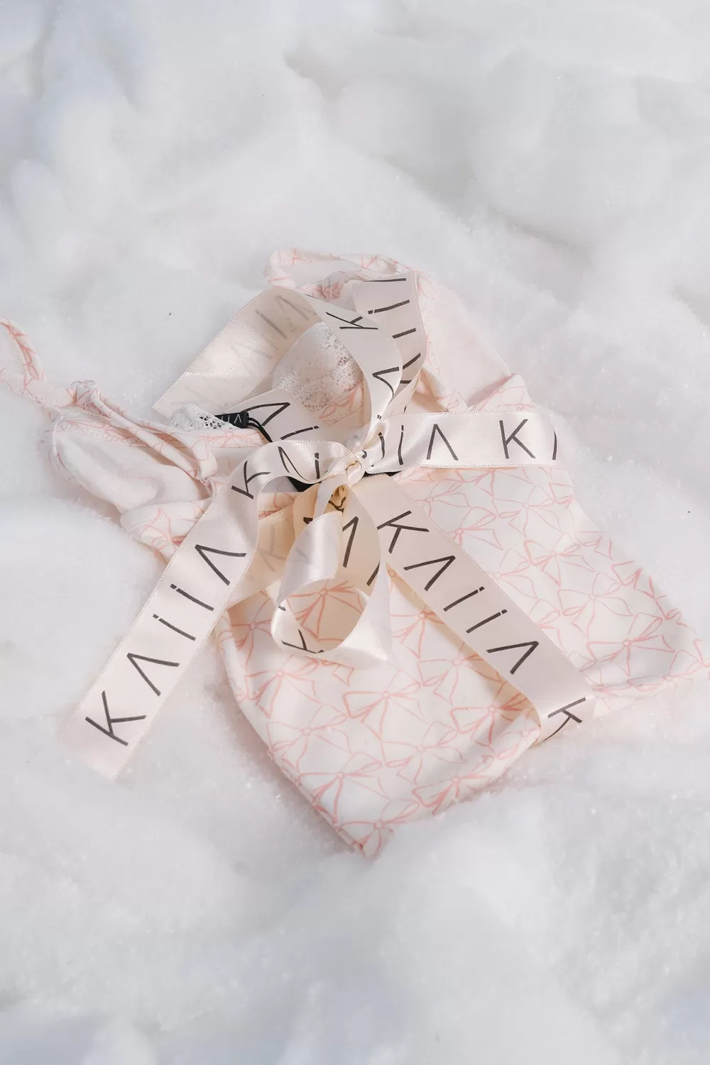 Cheap Public Desire Kaiia Bow Print Lace Cami Top & Shorts Pj Set Cream & Pink Cream_pink