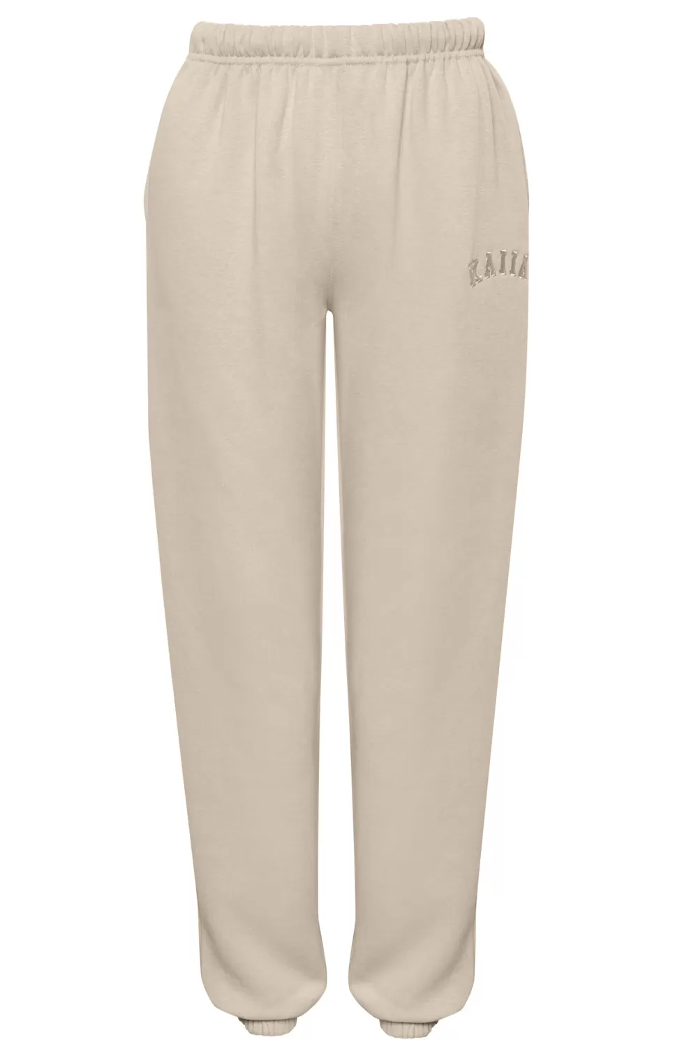 New Public Desire Kaiia Logo Cuffed Joggers Stone