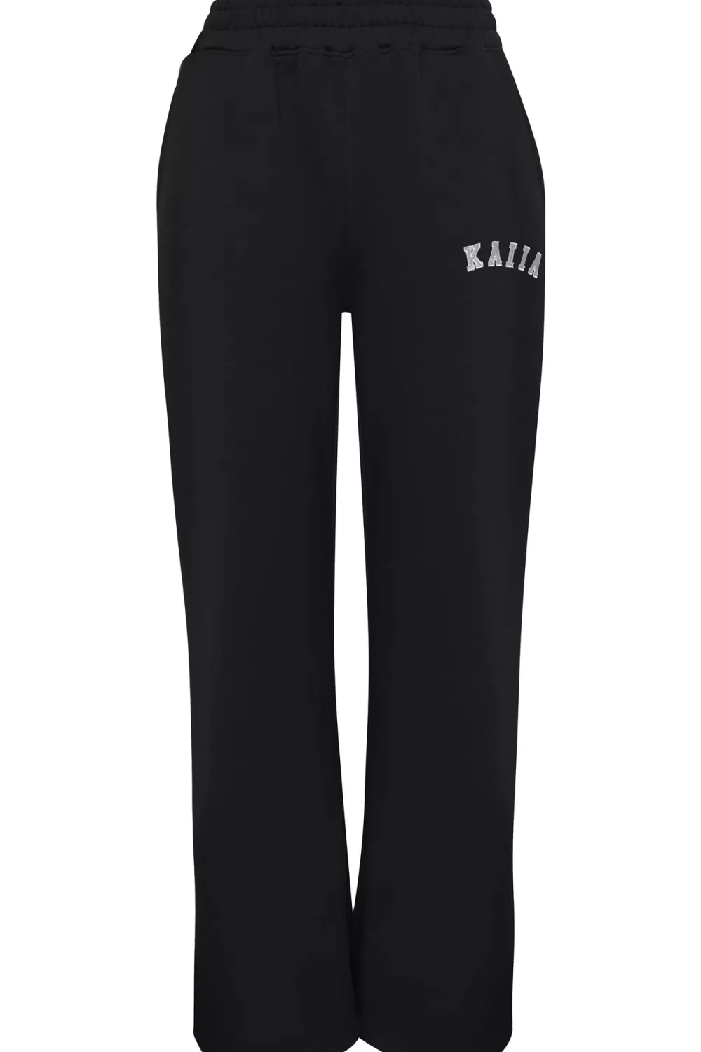 Sale Public Desire Kaiia Logo Wide Leg Sweat Pants in Black