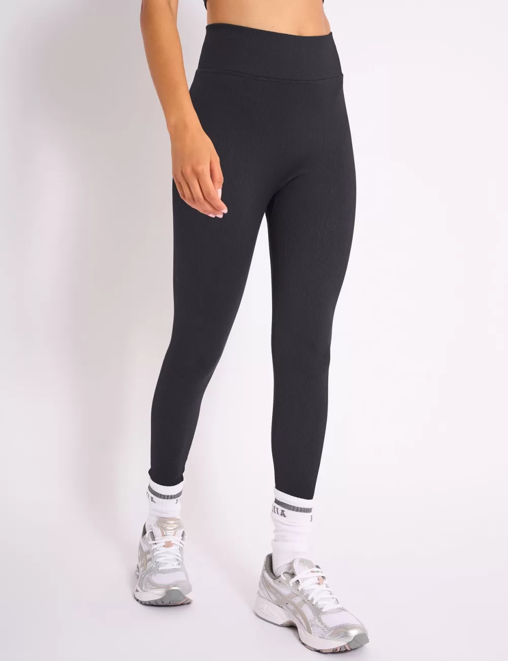 Fashion Public Desire Kaiia Premium Ribbed Legging Black