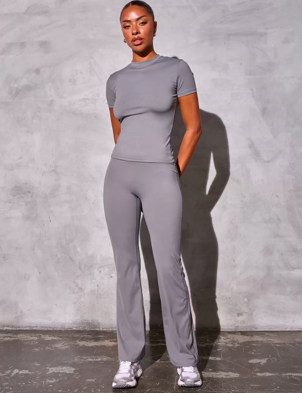 Store Public Desire Kaiia Sculpt Yoga Pants Slate Grey Slate_grey