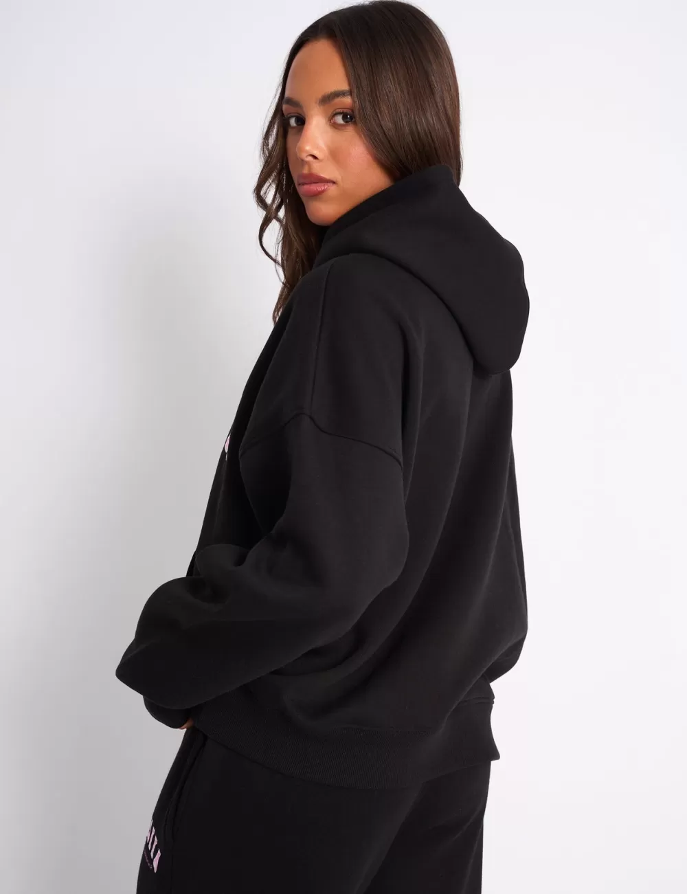 Flash Sale Public Desire Kaiia Slogan Oversized Hoodie & Pink Black