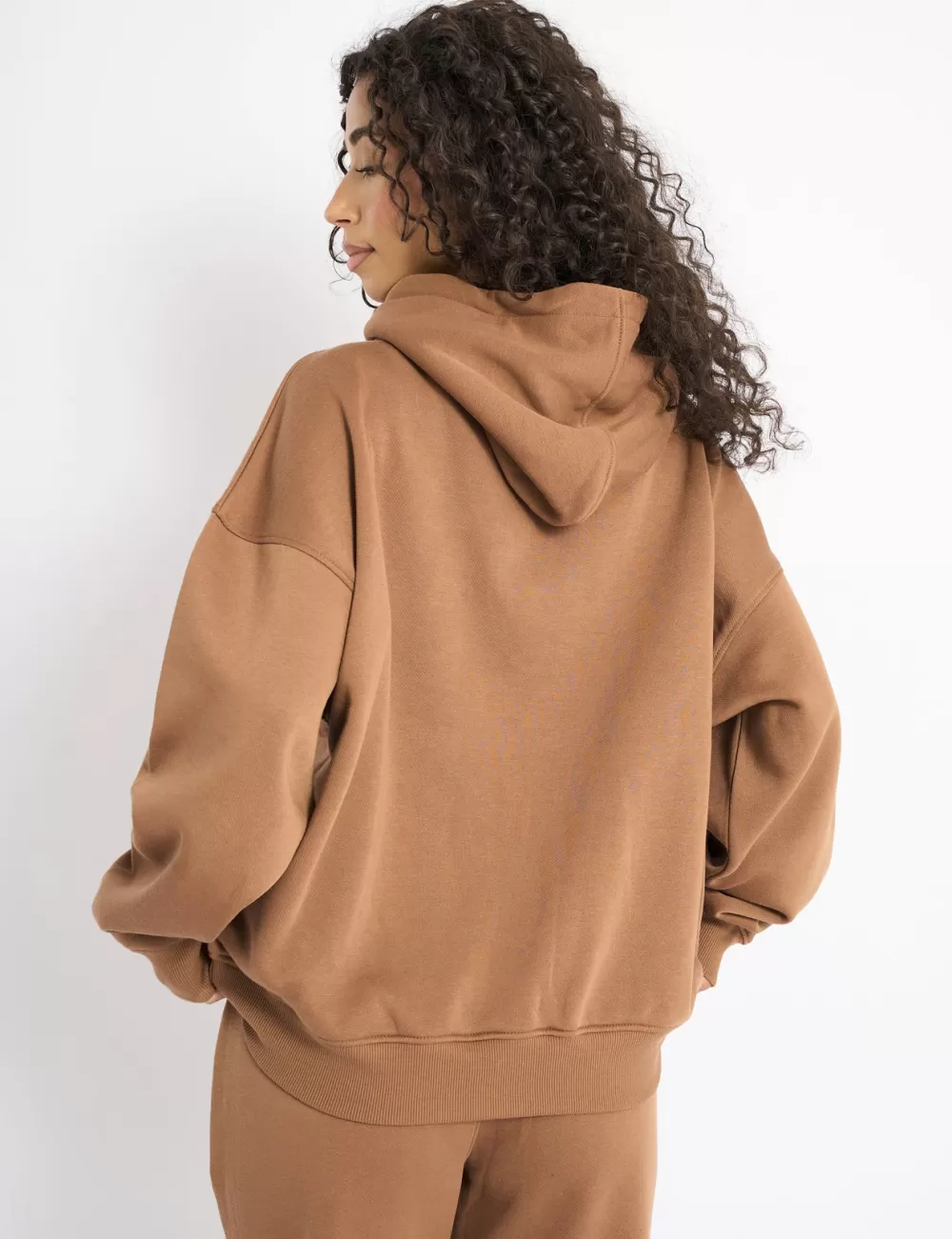 Sale Public Desire Kaiia Slogan Oversized Hoodie Gingerbread