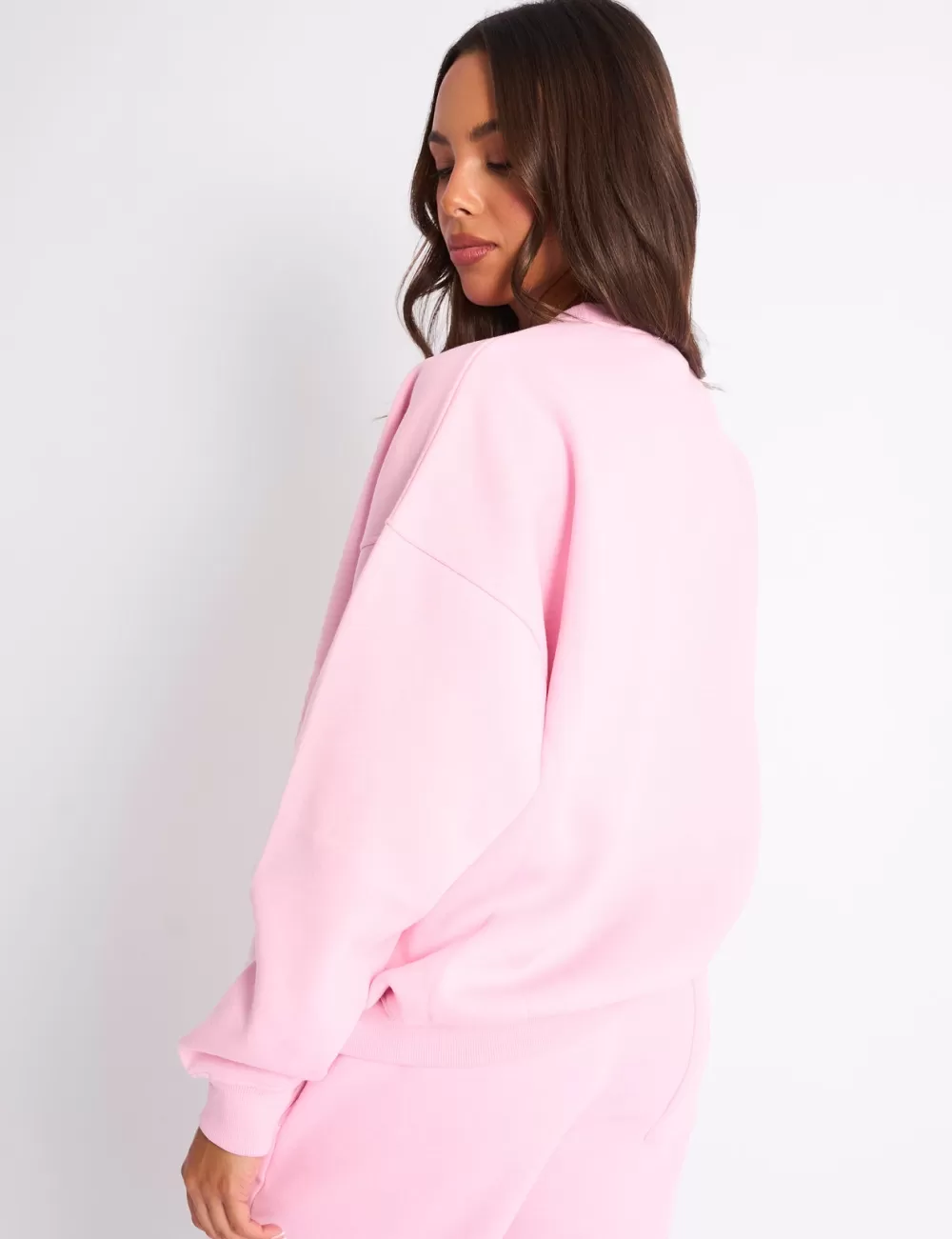 Store Public Desire Kaiia Sport Oversized Sweatshirt Pink & Red Pink_red