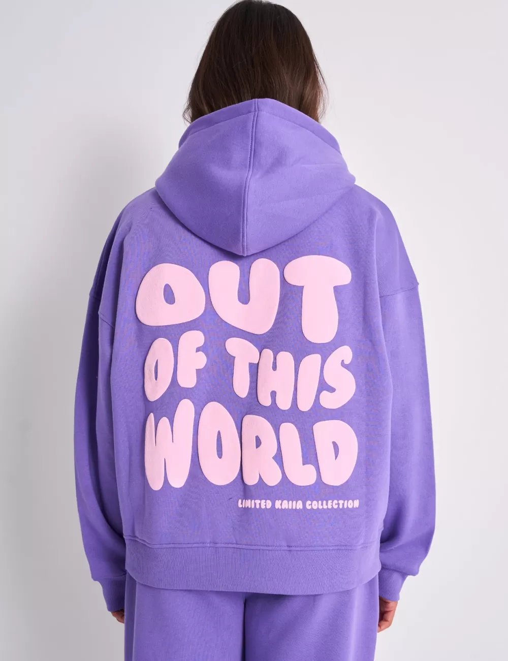 Store Public Desire Kaiia Star Graphic Oversized Hoodie Purple