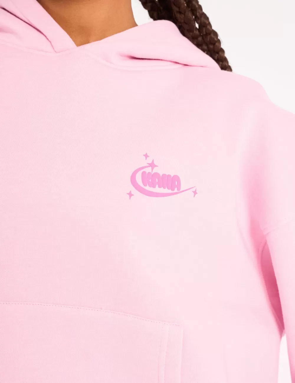 Best Sale Public Desire Kaiia Star Ombre Graphic Oversized Hoodie Baby Pink Baby_pink