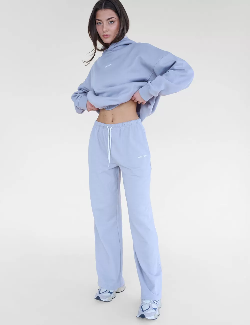 Best Sale Public Desire Kaiia Studio Baggy Wide Leg Sweat Pants Grey