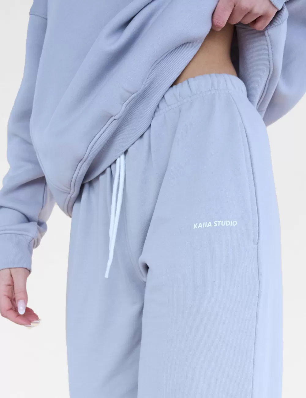 Best Sale Public Desire Kaiia Studio Baggy Wide Leg Sweat Pants Grey