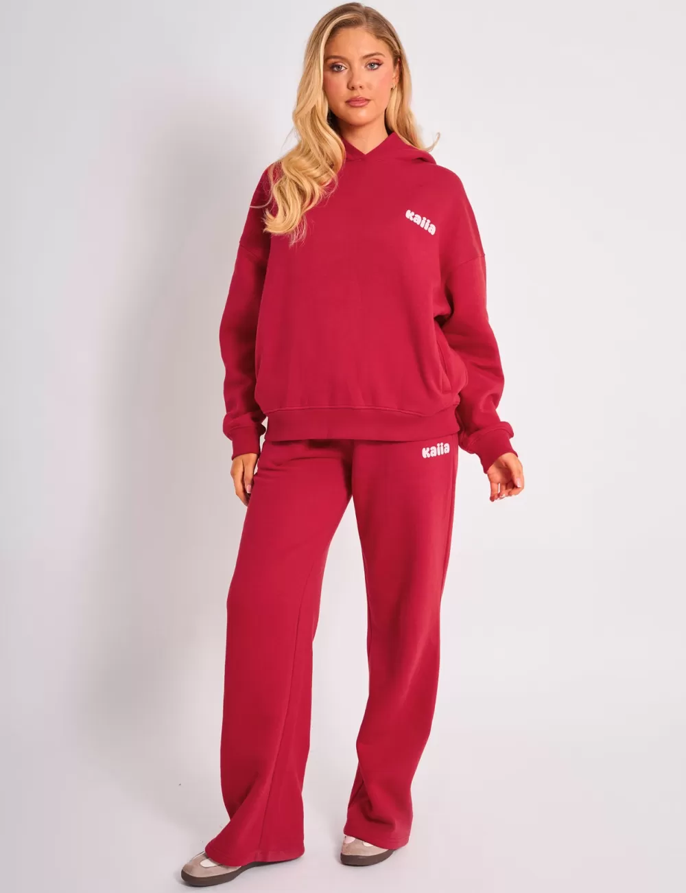Cheap Public Desire Kaiia Studio Cherry Graphic Oversized Hoodie Red & Pink Red_pink