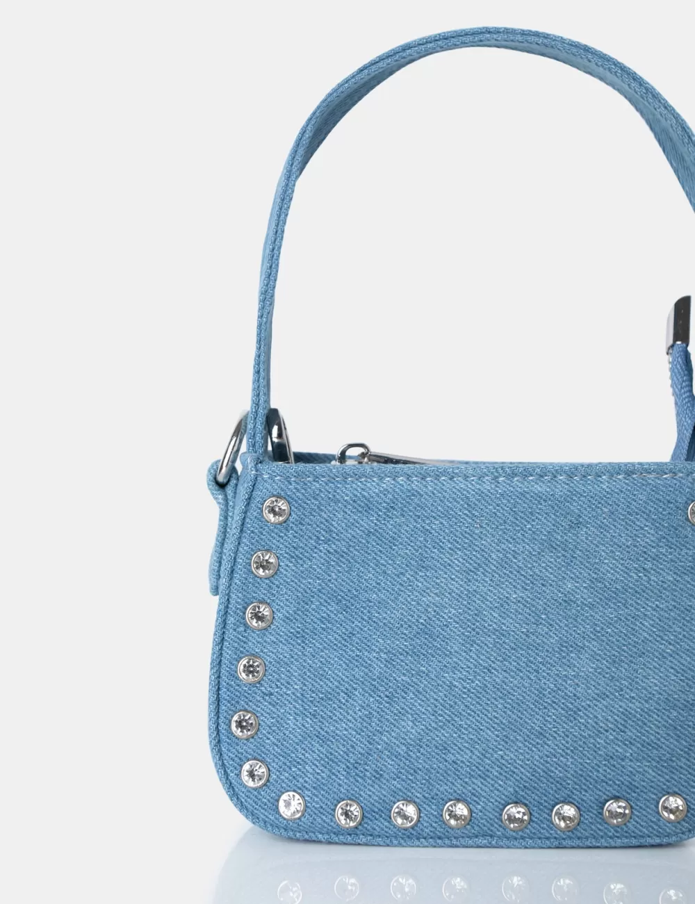 Best Public Desire Lee Denim Studded Mini Bag Blue