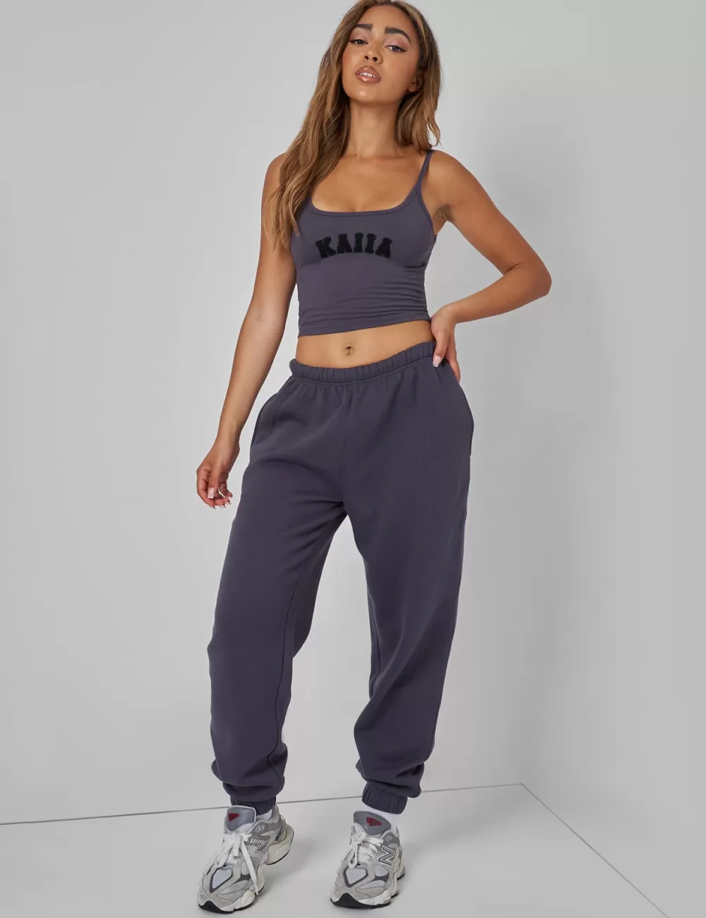 Outlet Public Desire Relaxed Fit Cuffed Jogger Dark Grey