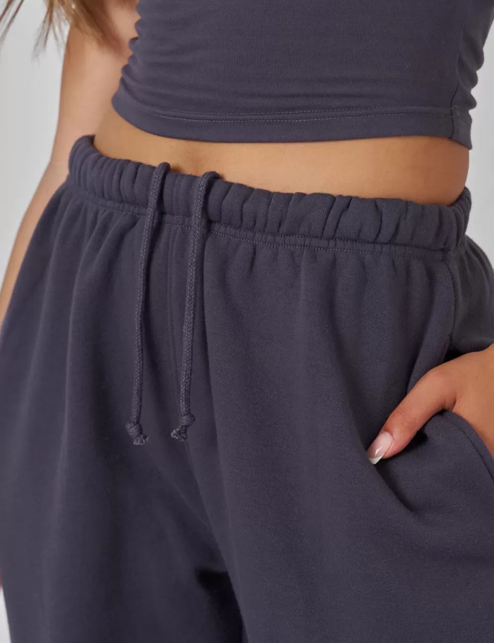 Outlet Public Desire Relaxed Fit Cuffed Jogger Dark Grey