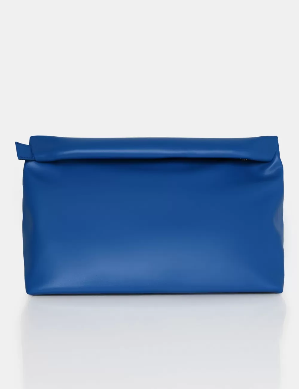 Online Public Desire The Aria Cobalt Folded Detail Clutch Bag Blue