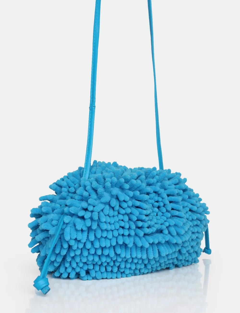 Fashion Public Desire The Ausha Chenille Clutch Bag Blue