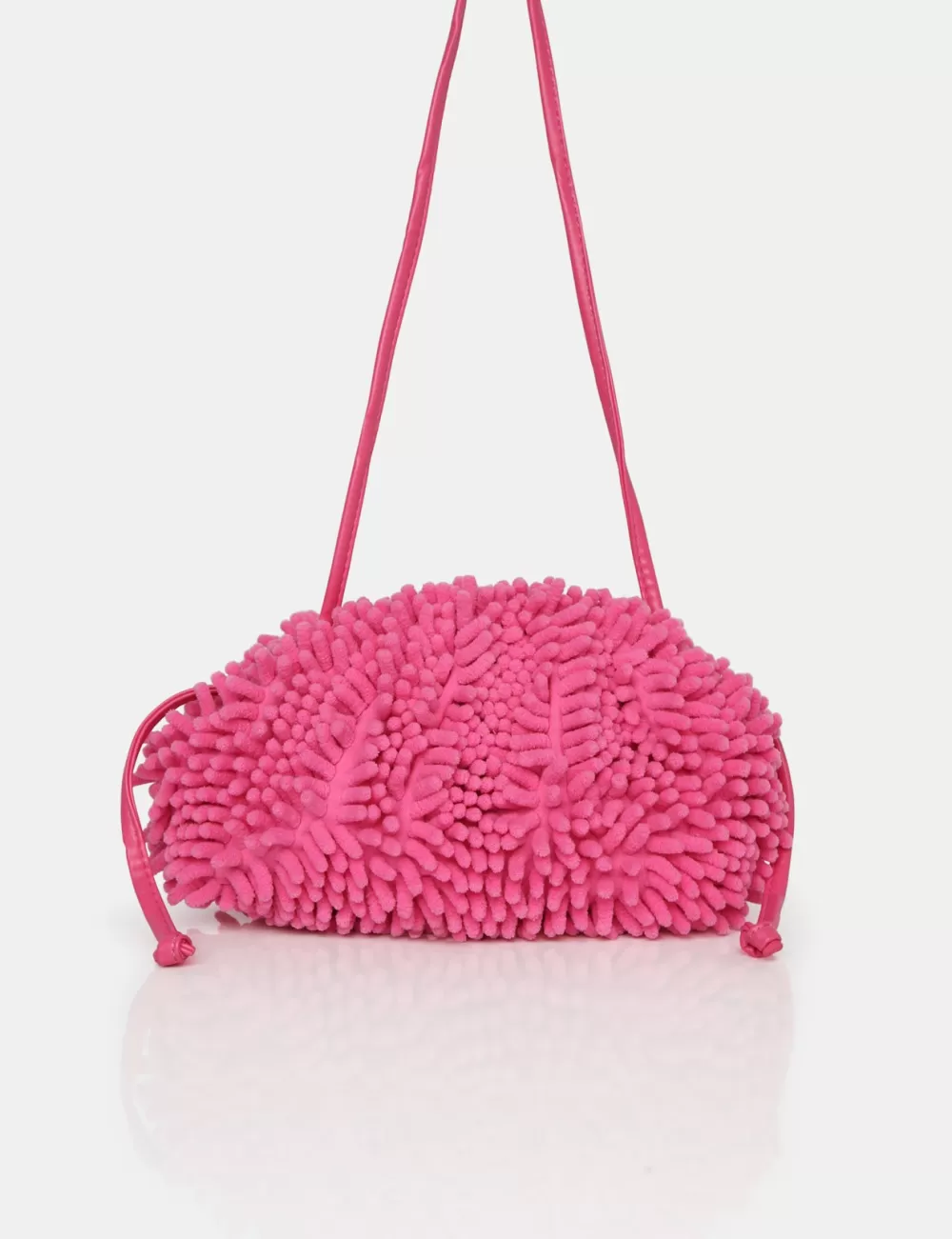Best Sale Public Desire The Ausha Chenille Clutch Bag Pink