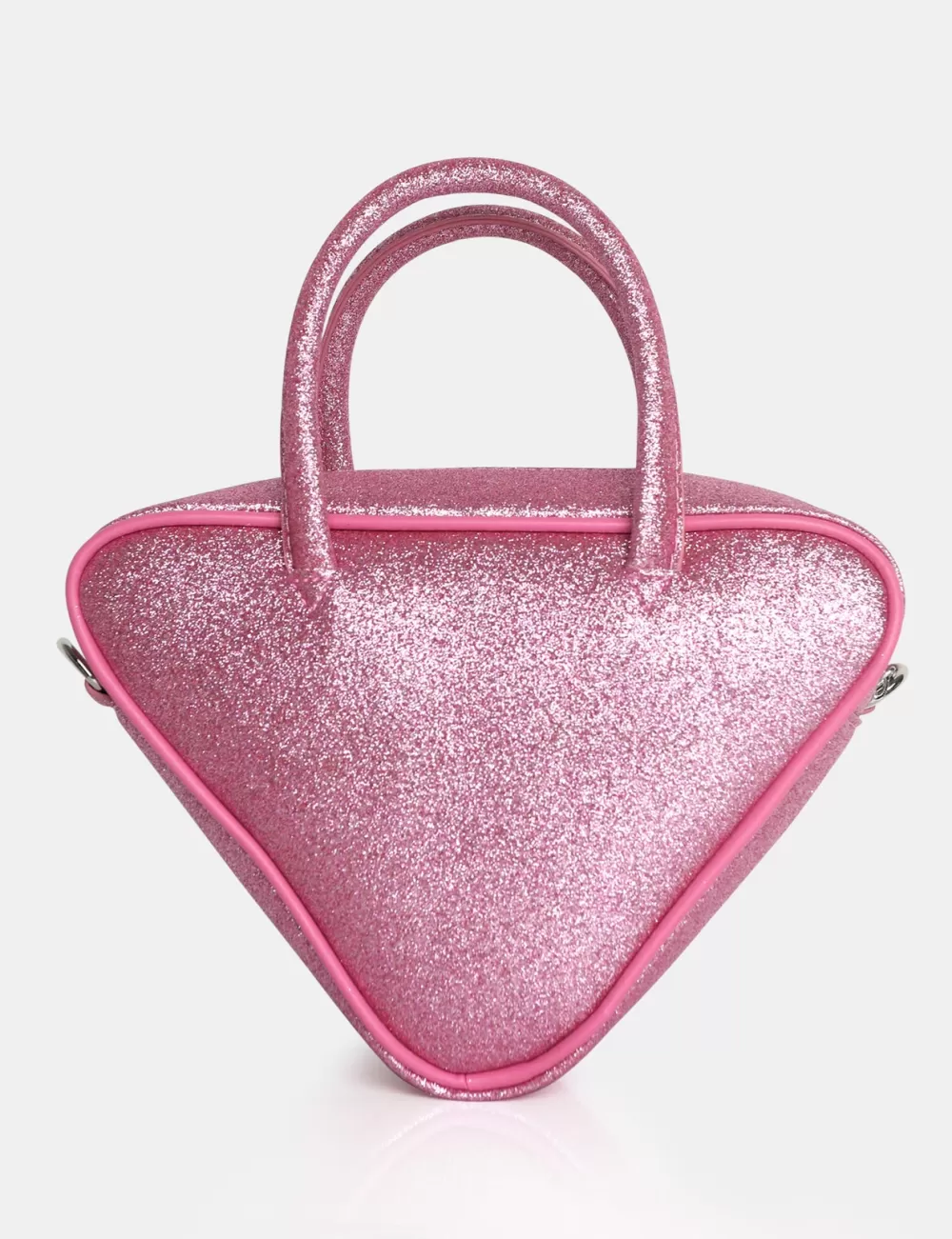 Best Sale Public Desire The Diana Glitter Triangle Grab Bag Pink